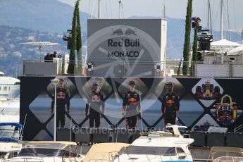 World © Octane Photographic Ltd. Formula 1 - Monaco Grand Prix Setup. Red Bull Racing hospitality unit. Monaco, Monte Carlo. Wednesday 24th May 2017. Digital Ref: