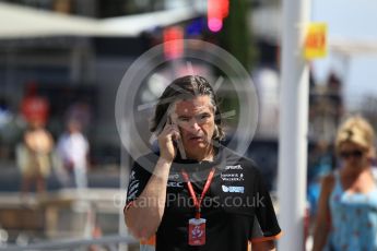 World © Octane Photographic Ltd. Formula 1 - Monaco Grand Prix. Andy Stevenson - Sporting Director of Sahara Force India. Monaco, Monte Carlo. Wednesday 24th May 2017. Digital Ref: