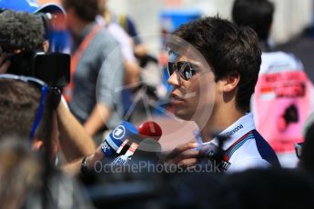 World © Octane Photographic Ltd. Formula 1 - Monaco Grand Prix Setup. Lance Stroll - Williams Martini Racing FW40. Monaco, Monte Carlo. Wednesday 24th May 2017. Digital Ref: