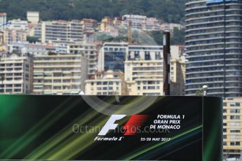 World © Octane Photographic Ltd. Formula 1 - Monaco Grand Prix Setup. Paddock entrance. Monaco, Monte Carlo. Wednesday 24th May 2017. Digital Ref: