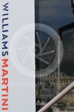 World © Octane Photographic Ltd. Formula 1 - Monaco Grand Prix Setup. Williams Martini Racing with Monaco reflection. Monaco, Monte Carlo. Wednesday 24th May 2017. Digital Ref: