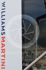 World © Octane Photographic Ltd. Formula 1 - Monaco Grand Prix Setup. Williams Martini Racing with Monaco reflection. Monaco, Monte Carlo. Wednesday 24th May 2017. Digital Ref: