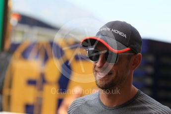 World © Octane Photographic Ltd. Formula 1 - Monaco Grand Prix Setup. Jenson Button - McLaren Honda MCL32. Monaco, Monte Carlo. Wednesday 24th May 2017. Digital Ref: