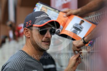 World © Octane Photographic Ltd. Formula 1 - Monaco Grand Prix Setup. Jenson Button - McLaren Honda MCL32. Monaco, Monte Carlo. Wednesday 24th May 2017. Digital Ref: