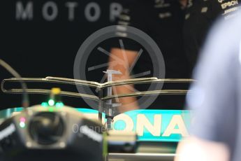 World © Octane Photographic Ltd. Formula 1 - Monaco Grand Prix Setup. Mercedes AMG Petronas F1 W08 EQ Energy+. Monaco, Monte Carlo. Wednesday 24th May 2017. Digital Ref: