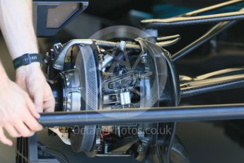 World © Octane Photographic Ltd. Formula 1 - Monaco Grand Prix Setup. Mercedes AMG Petronas F1 W08 EQ Energy+. Monaco, Monte Carlo. Wednesday 24th May 2017. Digital Ref: