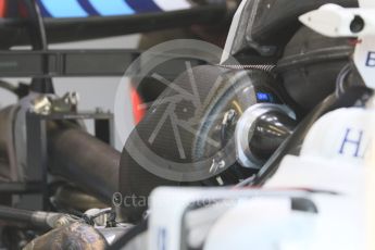 World © Octane Photographic Ltd. Formula 1 - Monaco Grand Prix Setup. Williams Martini Racing FW40. Monaco, Monte Carlo. Wednesday 24th May 2017. Digital Ref: