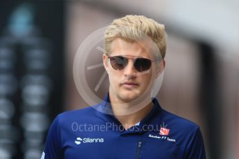 World © Octane Photographic Ltd. Formula 1 - Monaco Grand Prix Setup. Marcus Ericsson – Sauber F1 Team C36. Monaco, Monte Carlo. Wednesday 24th May 2017. Digital Ref: