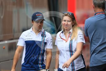 World © Octane Photographic Ltd. Formula 1 - Monaco Grand Prix Setup. Felipe Massa - Williams Martini Racing FW40. Monaco, Monte Carlo. Wednesday 24th May 2017. Digital Ref: