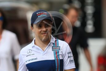 World © Octane Photographic Ltd. Formula 1 - Monaco Grand Prix Setup. Felipe Massa - Williams Martini Racing FW40. Monaco, Monte Carlo. Wednesday 24th May 2017. Digital Ref: