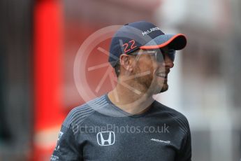 World © Octane Photographic Ltd. Formula 1 - Monaco Grand Prix Setup. Jenson Button - McLaren Honda MCL32. Monaco, Monte Carlo. Wednesday 24th May 2017. Digital Ref: