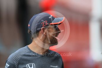 World © Octane Photographic Ltd. Formula 1 - Monaco Grand Prix Setup. Jenson Button - McLaren Honda MCL32. Monaco, Monte Carlo. Wednesday 24th May 2017. Digital Ref: