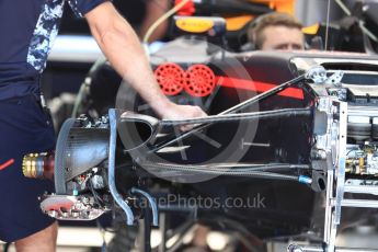 World © Octane Photographic Ltd. Formula 1 - Monaco Grand Prix Setup. Red Bull Racing RB13. Monaco, Monte Carlo. Wednesday 24th May 2017. Digital Ref: