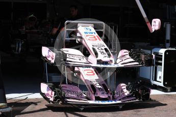 World © Octane Photographic Ltd. Formula 1 - Monaco Grand Prix Setup. Esteban Ocon - Sahara Force India VJM10. Monaco, Monte Carlo. Wednesday 24th May 2017. Digital Ref: