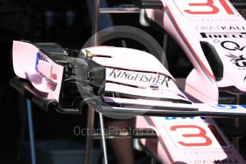 World © Octane Photographic Ltd. Formula 1 - Monaco Grand Prix Setup. Esteban Ocon - Sahara Force India VJM10. Monaco, Monte Carlo. Wednesday 24th May 2017. Digital Ref:
