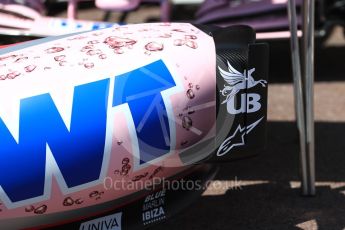 World © Octane Photographic Ltd. Formula 1 - Monaco Grand Prix Setup. Sahara Force India VJM10. Monaco, Monte Carlo. Wednesday 24th May 2017. Digital Ref: