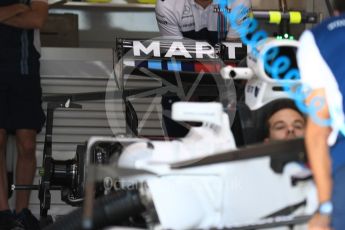 World © Octane Photographic Ltd. Formula 1 - Monaco Grand Prix Setup. Williams Martini Racing FW40. Monaco, Monte Carlo. Wednesday 24th May 2017. Digital Ref: