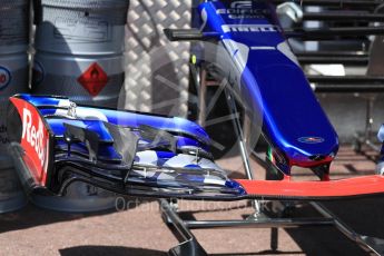 World © Octane Photographic Ltd. Formula 1 - Monaco Grand Prix Setup. Scuderia Toro Rosso STR12. Monaco, Monte Carlo. Wednesday 24th May 2017. Digital Ref: