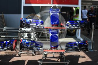 World © Octane Photographic Ltd. Formula 1 - Monaco Grand Prix Setup. Scuderia Toro Rosso STR12. Monaco, Monte Carlo. Wednesday 24th May 2017. Digital Ref: