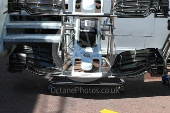 World © Octane Photographic Ltd. Formula 1 - Monaco Grand Prix Setup. Haas F1 Team VF-17. Monaco, Monte Carlo. Wednesday 24th May 2017. Digital Ref: