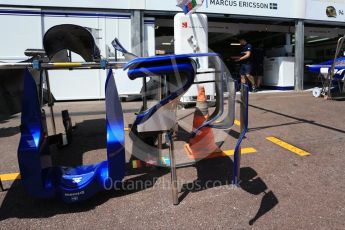 World © Octane Photographic Ltd. Formula 1 - Monaco Grand Prix Setup. Sauber F1 Team C36. Monaco, Monte Carlo. Wednesday 24th May 2017. Digital Ref: