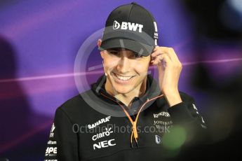 World © Octane Photographic Ltd. Formula 1 - Monaco Grand Prix FIA Drivers’ Press Conference. Esteban Ocon - Sahara Force India VJM10. Monaco, Monte Carlo. Wednesday 24th May 2017. Digital Ref:
