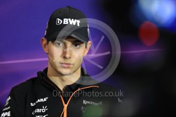 World © Octane Photographic Ltd. Formula 1 - Monaco Grand Prix FIA Drivers’ Press Conference. Esteban Ocon - Sahara Force India VJM10. Monaco, Monte Carlo. Wednesday 24th May 2017. Digital Ref: