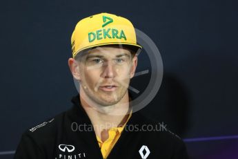 World © Octane Photographic Ltd. Formula 1 - Monaco Grand Prix FIA Drivers’ Press Conference. Nico Hulkenberg - Renault Sport F1 Team R.S.17. Monaco, Monte Carlo. Wednesday 24th May 2017. Digital Ref:
