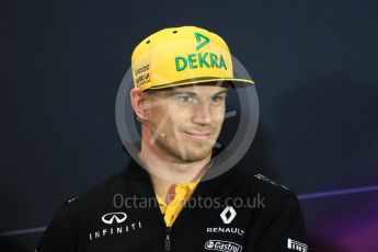 World © Octane Photographic Ltd. Formula 1 - Monaco Grand Prix FIA Drivers’ Press Conference. Nico Hulkenberg - Renault Sport F1 Team R.S.17. Monaco, Monte Carlo. Wednesday 24th May 2017. Digital Ref: