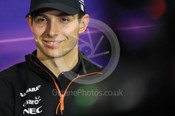 World © Octane Photographic Ltd. Formula 1 - Monaco Grand Prix FIA Drivers’ Press Conference. Esteban Ocon - Sahara Force India VJM10. Monaco, Monte Carlo. Wednesday 24th May 2017. Digital Ref: