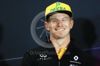 World © Octane Photographic Ltd. Formula 1 - Monaco Grand Prix FIA Drivers’ Press Conference. Nico Hulkenberg - Renault Sport F1 Team R.S.17. Monaco, Monte Carlo. Wednesday 24th May 2017. Digital Ref: