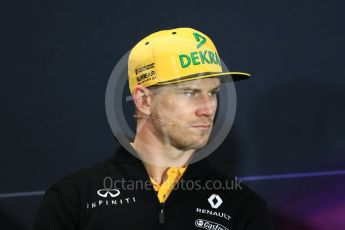 World © Octane Photographic Ltd. Formula 1 - Monaco Grand Prix FIA Drivers’ Press Conference. Nico Hulkenberg - Renault Sport F1 Team R.S.17. Monaco, Monte Carlo. Wednesday 24th May 2017. Digital Ref: