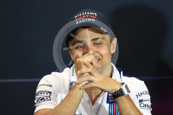 World © Octane Photographic Ltd. Formula 1 - Monaco Grand Prix FIA Drivers’ Press Conference. Felipe Massa - Williams Martini Racing FW40. Monaco, Monte Carlo. Wednesday 24th May 2017. Digital Ref: