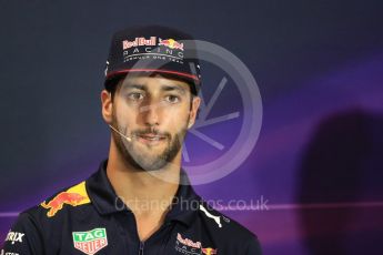 World © Octane Photographic Ltd. Formula 1 - Monaco Grand Prix FIA Drivers’ Press Conference. Daniel Ricciardo - Red Bull Racing RB13. Monaco, Monte Carlo. Wednesday 24th May 2017. Digital Ref: