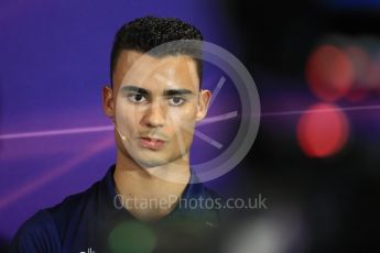 World © Octane Photographic Ltd. Formula 1 - Monaco Grand Prix FIA Drivers’ Press Conference. Pascal Wehrlein – Sauber F1 Team C36. Monaco, Monte Carlo. Wednesday 24th May 2017. Digital Ref: