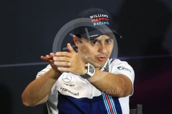 World © Octane Photographic Ltd. Formula 1 - Monaco Grand Prix FIA Drivers’ Press Conference. Felipe Massa - Williams Martini Racing FW40. Monaco, Monte Carlo. Wednesday 24th May 2017. Digital Ref: