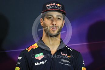 World © Octane Photographic Ltd. Formula 1 - Monaco Grand Prix FIA Drivers’ Press Conference. Daniel Ricciardo - Red Bull Racing RB13. Monaco, Monte Carlo. Wednesday 24th May 2017. Digital Ref: