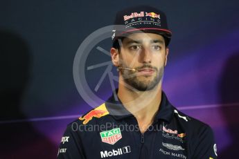 World © Octane Photographic Ltd. Formula 1 - Monaco Grand Prix FIA Drivers’ Press Conference. Daniel Ricciardo - Red Bull Racing RB13. Monaco, Monte Carlo. Wednesday 24th May 2017. Digital Ref: