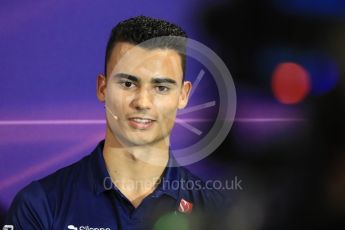 World © Octane Photographic Ltd. Formula 1 - Monaco Grand Prix FIA Drivers’ Press Conference. Pascal Wehrlein – Sauber F1 Team C36. Monaco, Monte Carlo. Wednesday 24th May 2017. Digital Ref: