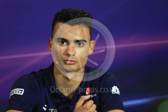 World © Octane Photographic Ltd. Formula 1 - Monaco Grand Prix FIA Drivers’ Press Conference. Pascal Wehrlein – Sauber F1 Team C36. Monaco, Monte Carlo. Wednesday 24th May 2017. Digital Ref: