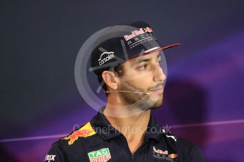 World © Octane Photographic Ltd. Formula 1 - Monaco Grand Prix FIA Drivers’ Press Conference. Daniel Ricciardo - Red Bull Racing RB13. Monaco, Monte Carlo. Wednesday 24th May 2017. Digital Ref: