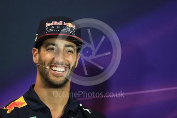 World © Octane Photographic Ltd. Formula 1 - Monaco Grand Prix FIA Drivers’ Press Conference. Daniel Ricciardo - Red Bull Racing RB13. Monaco, Monte Carlo. Wednesday 24th May 2017. Digital Ref:
