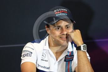 World © Octane Photographic Ltd. Formula 1 - Monaco Grand Prix FIA Drivers’ Press Conference. Felipe Massa - Williams Martini Racing FW40. Monaco, Monte Carlo. Wednesday 24th May 2017. Digital Ref: