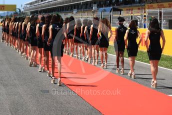 World © Octane Photographic Ltd. Formula 1 - Spanish Grand Prix Driver’s Parade. Heineken 0.0 girls. Circuit de Barcelona - Catalunya, Spain. Sunday 14th May 2017. Digital Ref: 1824LB1D3456