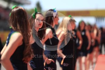 World © Octane Photographic Ltd. Formula 1 - Spanish Grand Prix Driver’s Parade. Heineken 0.0 girls. Circuit de Barcelona - Catalunya, Spain. Sunday 14th May 2017. Digital Ref: 1824LB1D3478