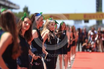 World © Octane Photographic Ltd. Formula 1 - Spanish Grand Prix Driver’s Parade. Heineken 0.0 girls. Circuit de Barcelona - Catalunya, Spain. Sunday 14th May 2017. Digital Ref: 1824LB1D3482
