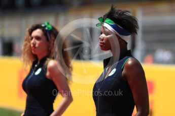 World © Octane Photographic Ltd. Formula 1 - Spanish Grand Prix Driver’s Parade. Heineken 0.0 girls. Circuit de Barcelona - Catalunya, Spain. Sunday 14th May 2017. Digital Ref: 1824LB1D3491