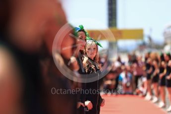 World © Octane Photographic Ltd. Formula 1 - Spanish Grand Prix Driver’s Parade. Heineken 0.0 girls. Circuit de Barcelona - Catalunya, Spain. Sunday 14th May 2017. Digital Ref: 1824LB1D3496