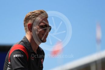 World © Octane Photographic Ltd. Formula 1 - Spanish Grand Prix Driver’s Parade. Kevin Magnussen - Haas F1 Team VF-17. Circuit de Barcelona - Catalunya, Spain. Sunday 14th May 2017. Digital Ref: 1824LB1D3533