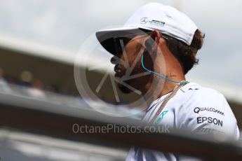 World © Octane Photographic Ltd. Formula 1 - Spanish Grand Prix Driver’s Parade. Lewis Hamilton - Mercedes AMG Petronas F1 W08 EQ Energy+. Circuit de Barcelona - Catalunya, Spain. Sunday 14th May 2017. Digital Ref: 1824LB1D3574